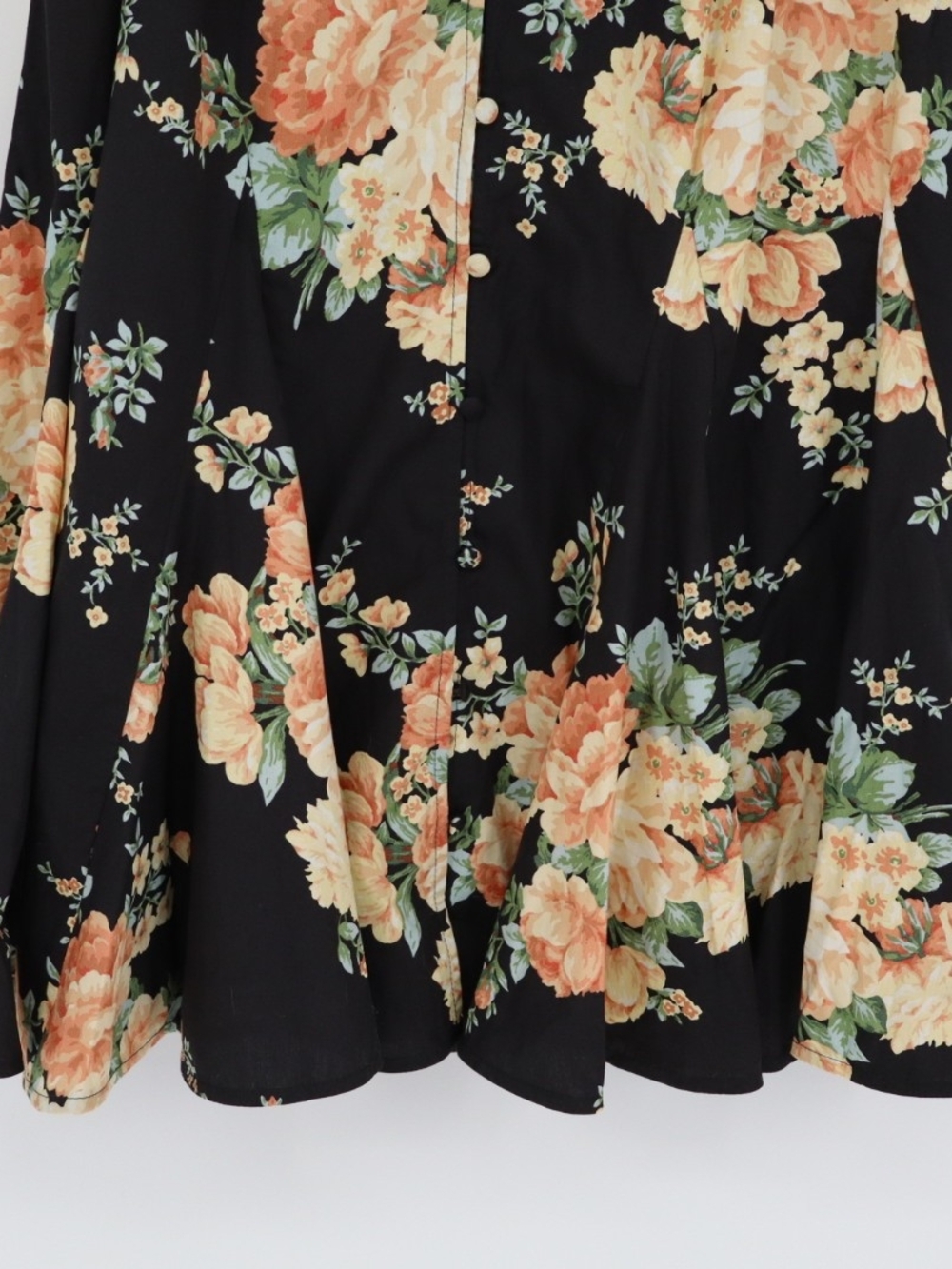 Sézane Solitta Dress Pila Print Black Floral Cotton Mini Dress Size 8 FR 40 - Picture 8 of 15